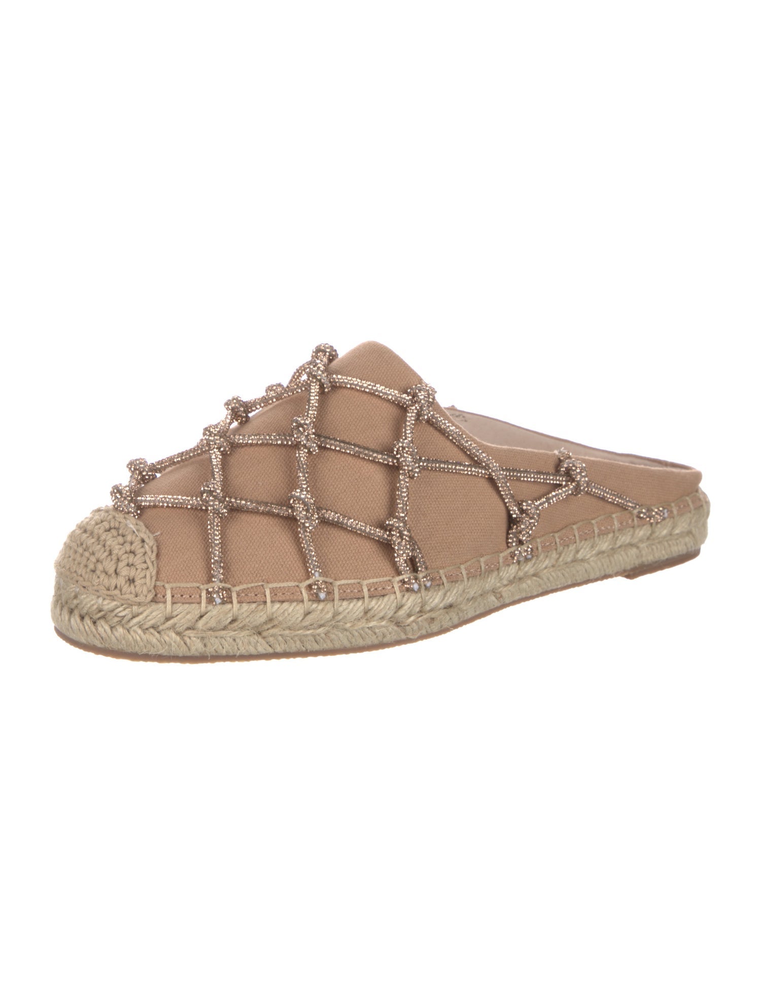 Cecelia Canvas Crystal Embellishments Espadrilles