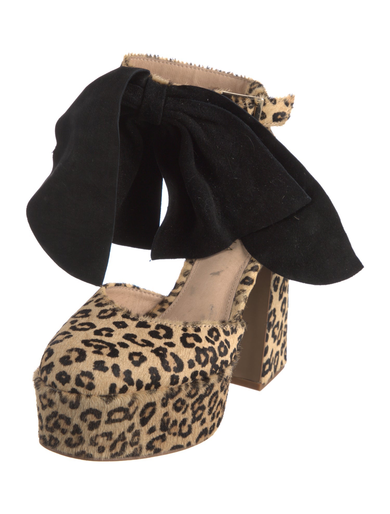 Cecelia Ponyhair Animal Print Mules