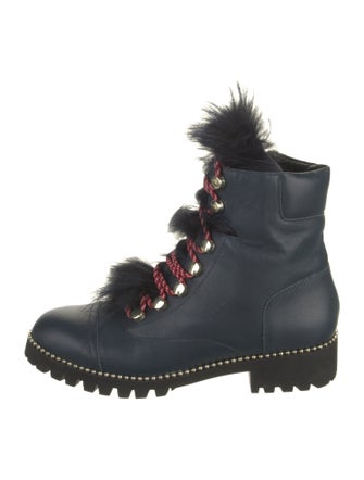 Cecelia Leather Combat Boots