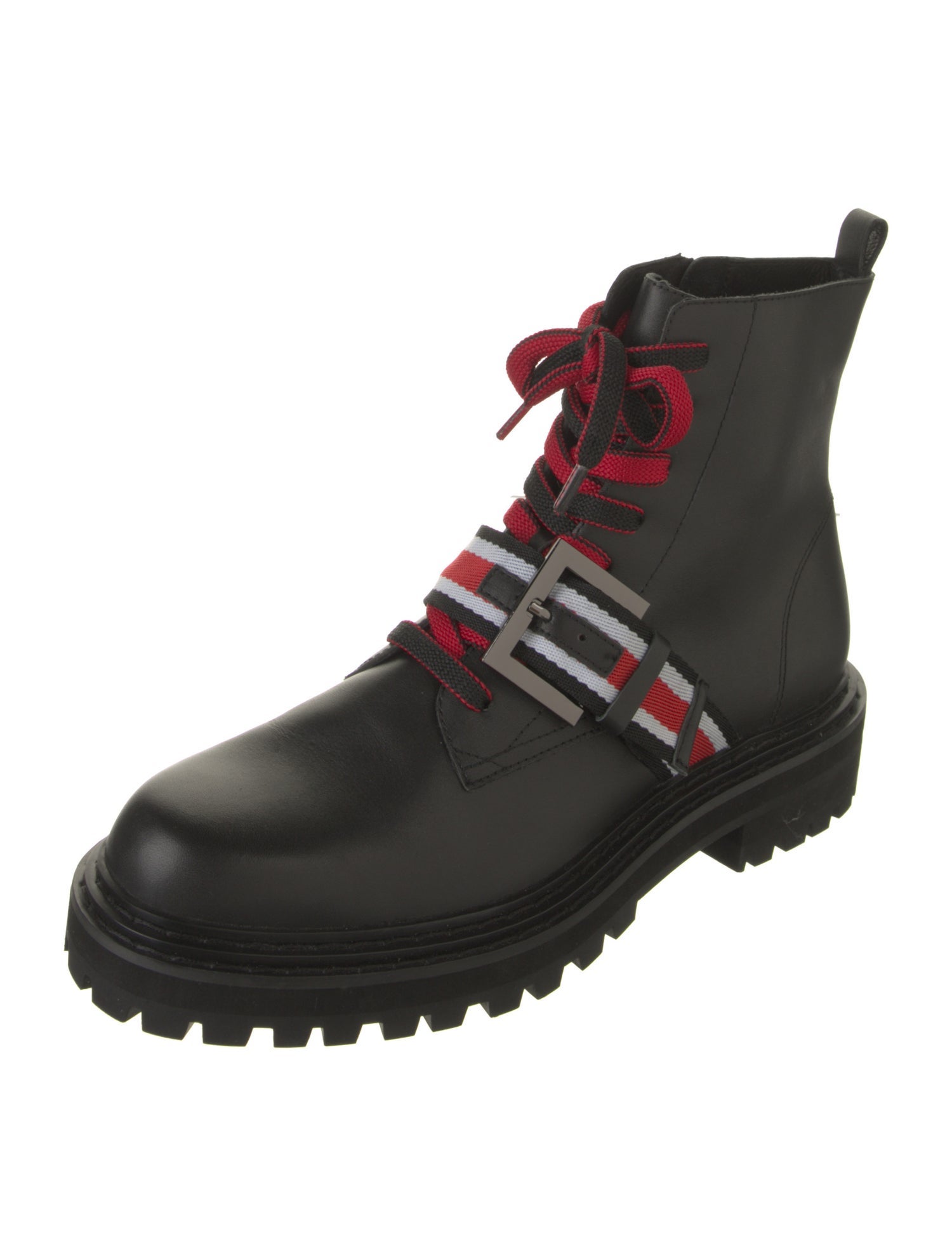 Cecelia Leather Combat Boots