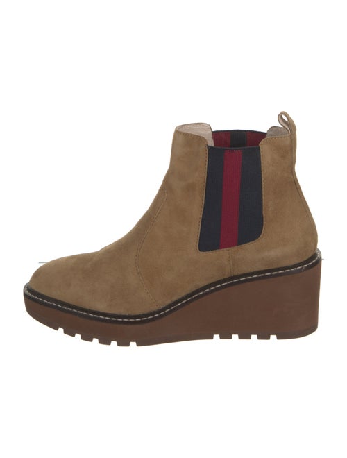Cecelia Suede Striped Chelsea Boots