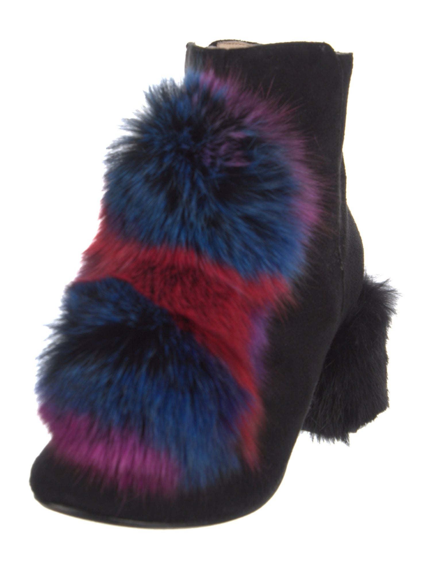 Cecelia Suede Fur Trim Boots