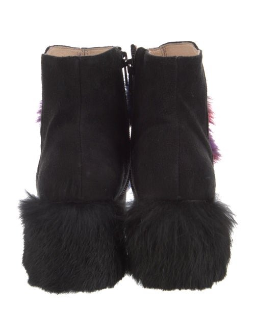 Cecelia Suede Fur Trim Boots