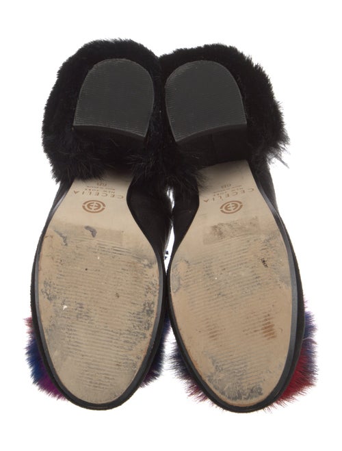 Cecelia Suede Fur Trim Boots