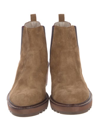 Cecelia Suede Striped Chelsea Boots