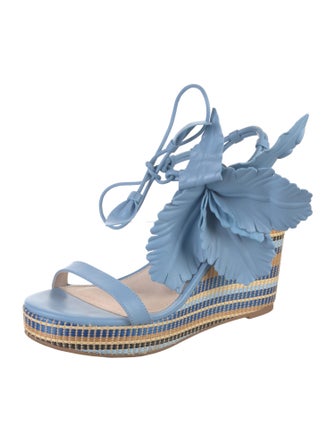 Cecelia Leather Printed Espadrilles