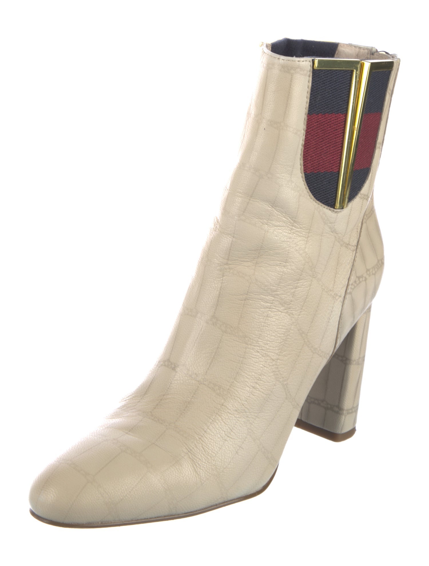 Cecelia Leather Printed Sock Boots