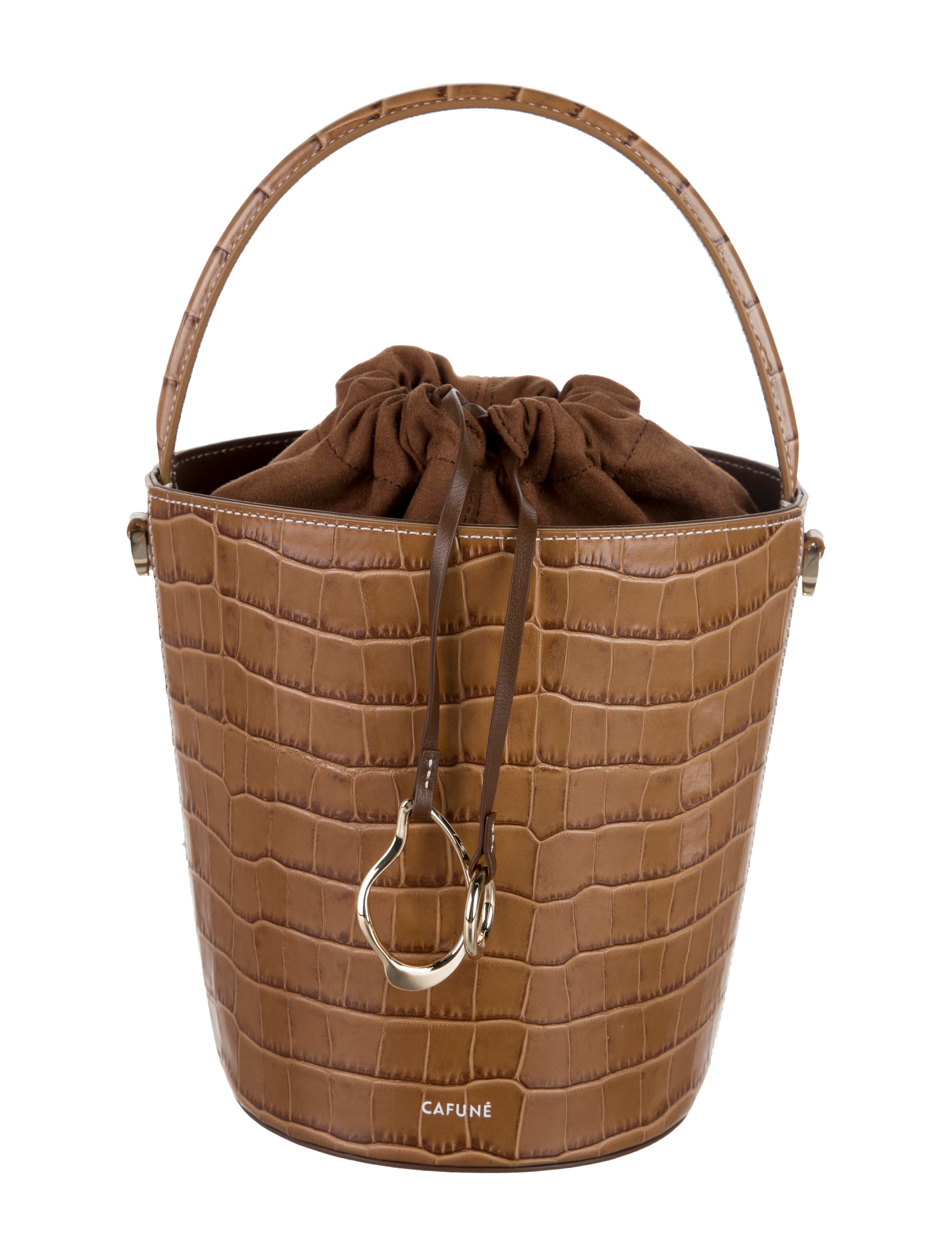 Cafuné Leather Bucket Bag