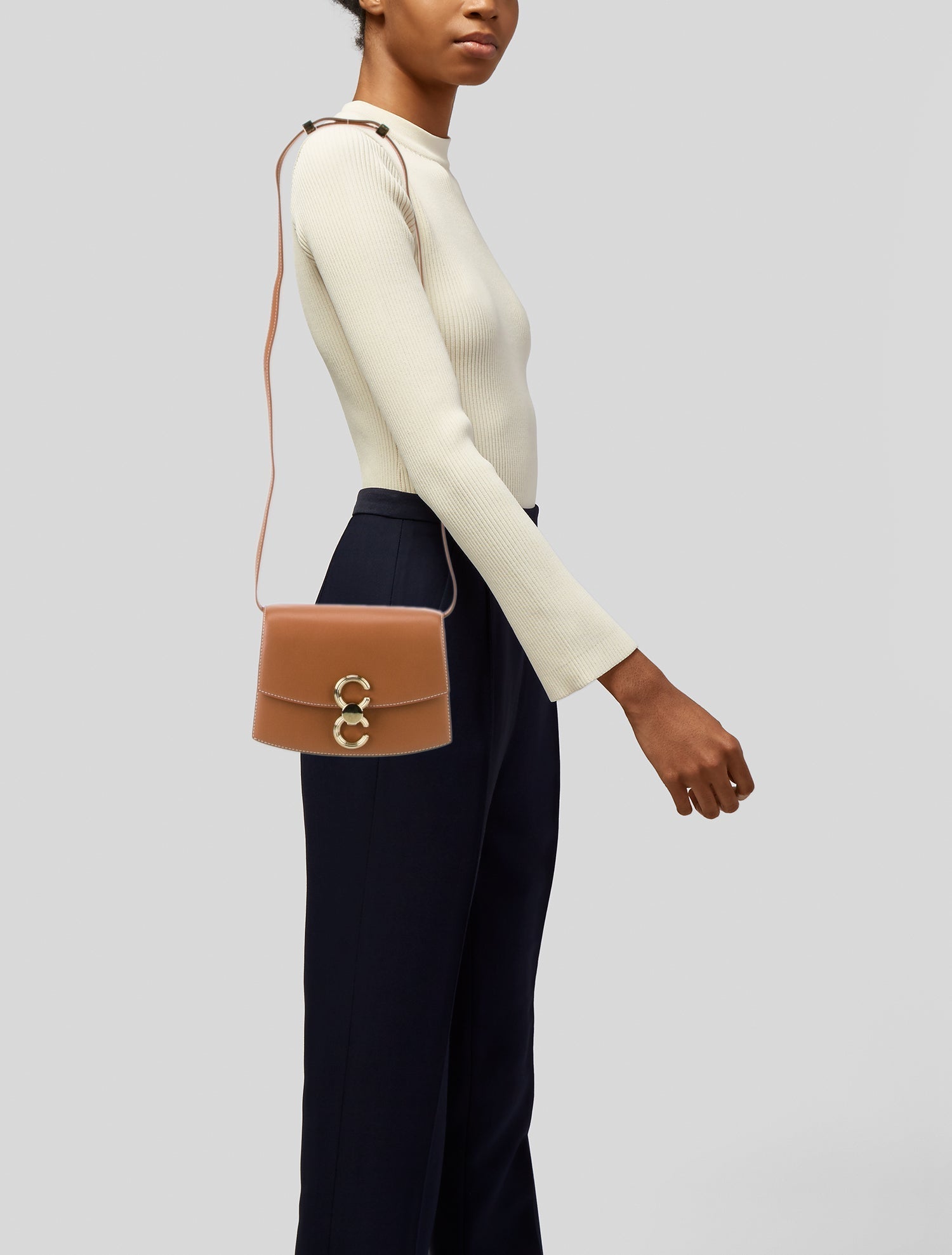 Cafuné Leather Shoulder Bag w/ Tags