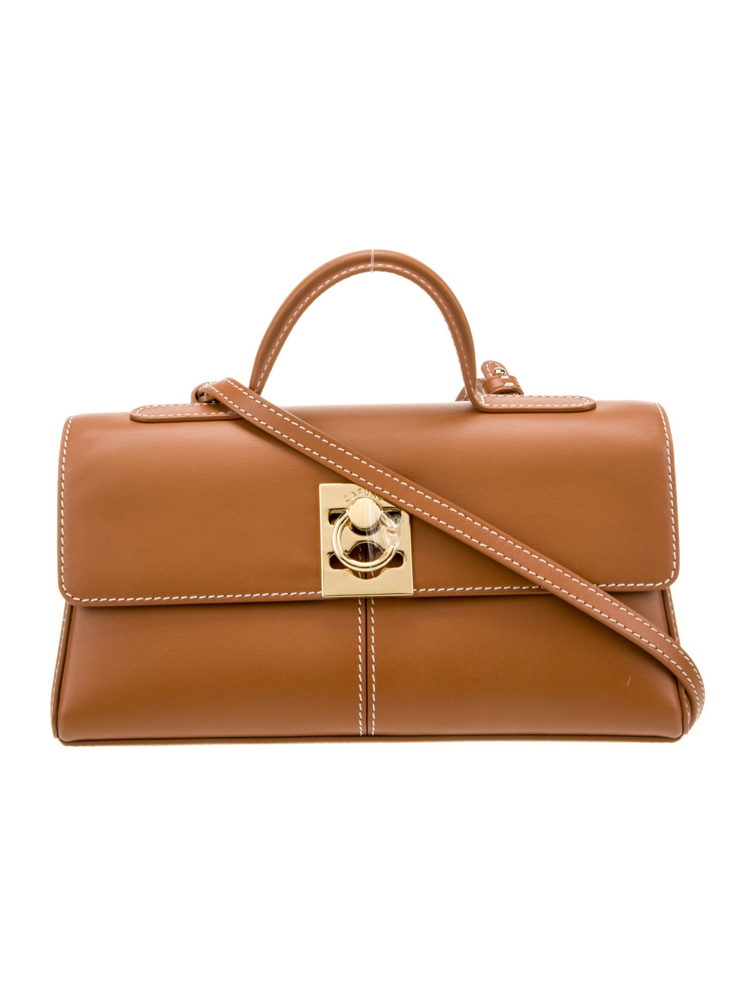 Cafuné Leather Top Handle Bag