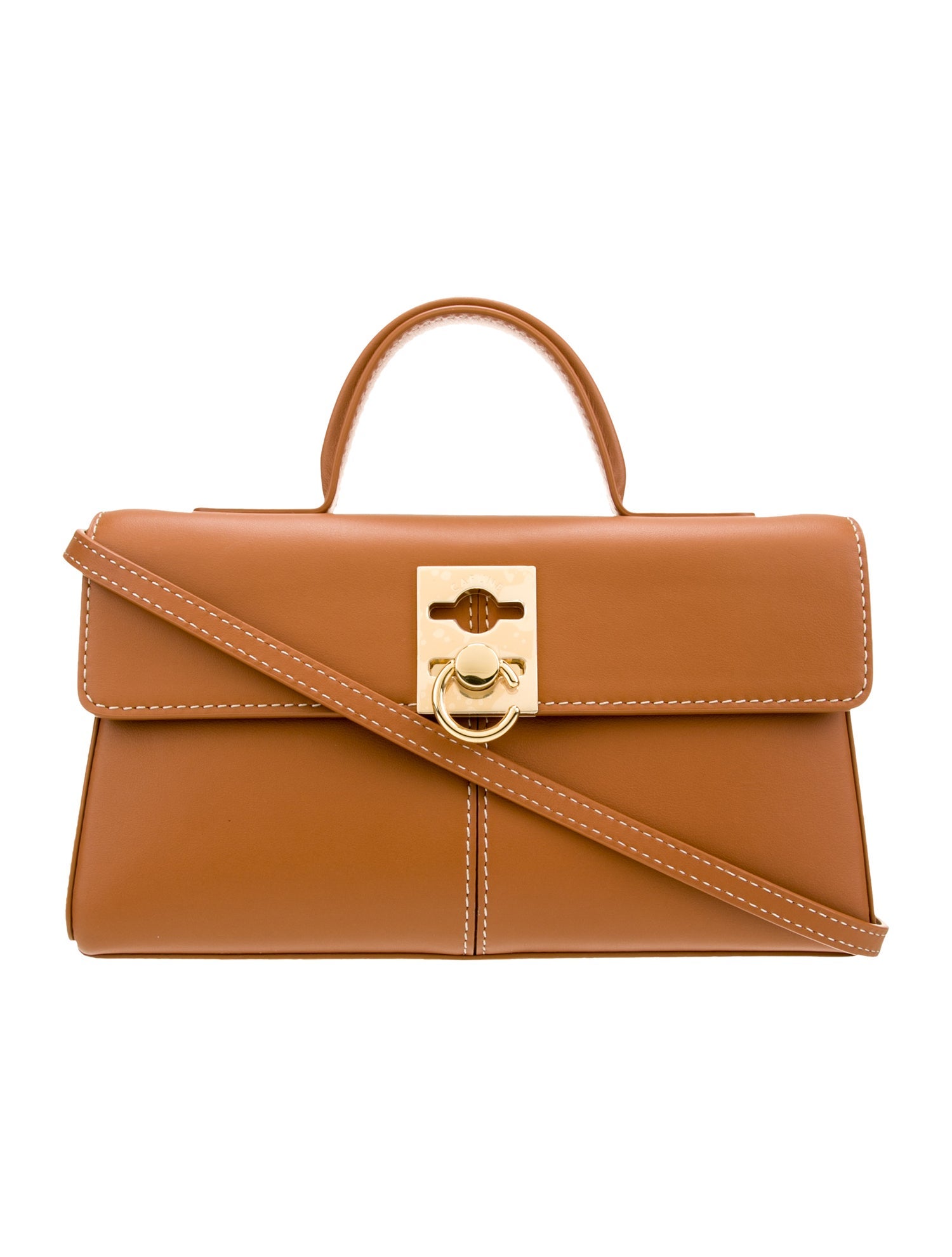 Cafuné Leather Top Handle Bag