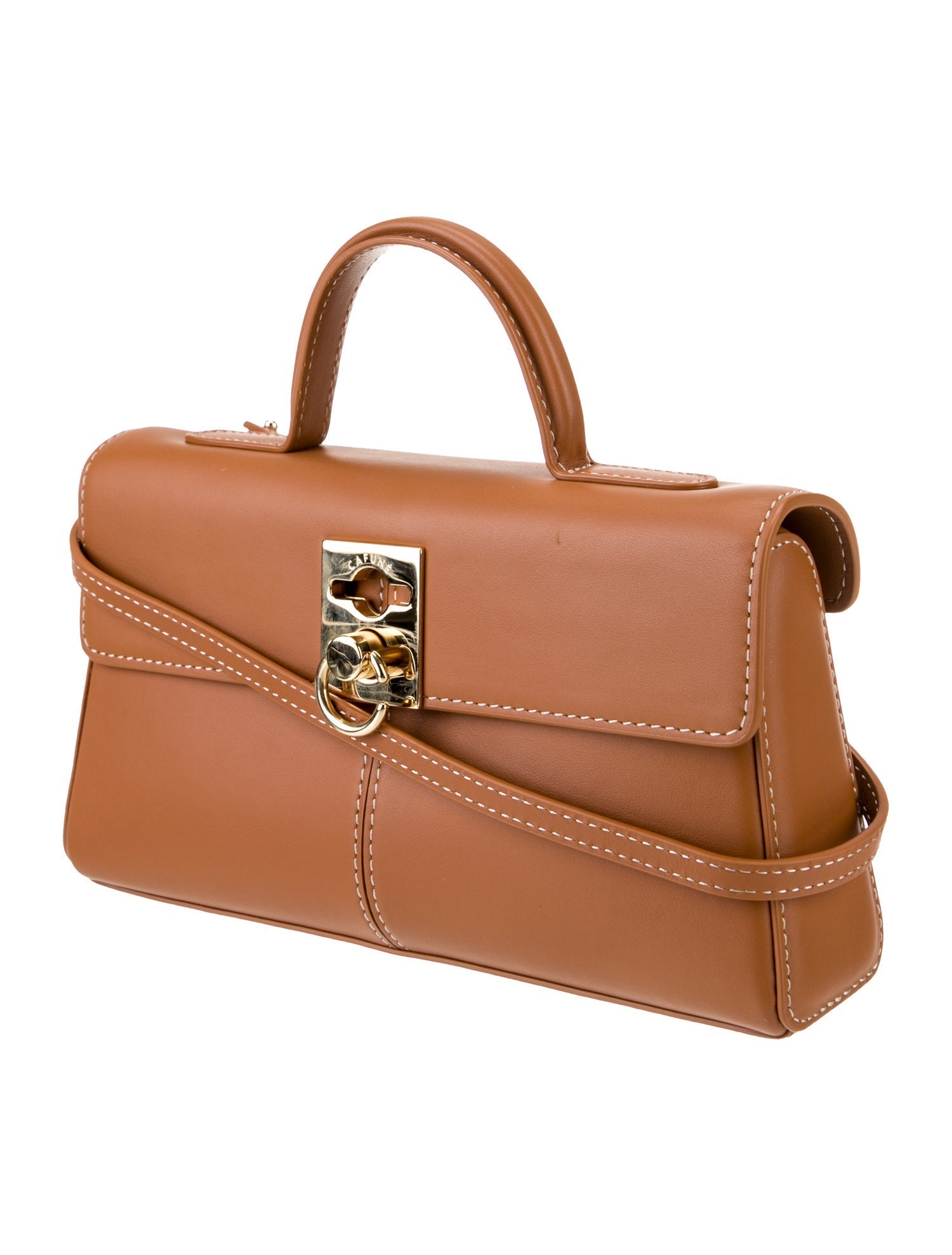 Cafuné Leather Top Handle Bag