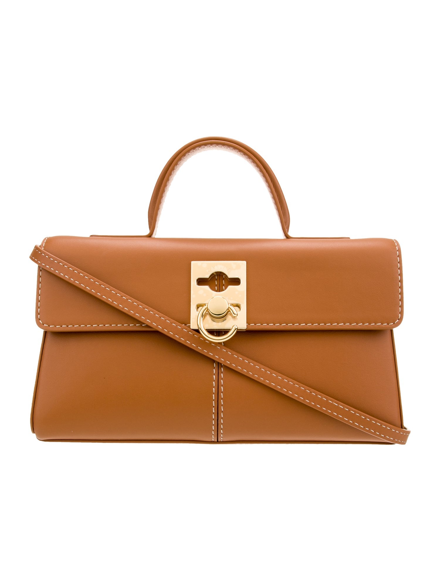 Cafuné Leather Top Handle Bag