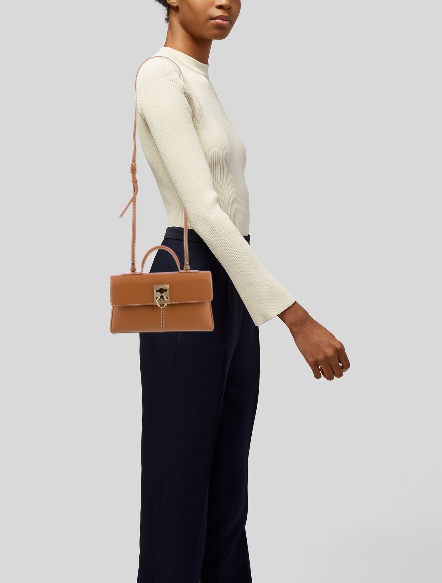 Cafuné Leather Top Handle Bag w/ Tags