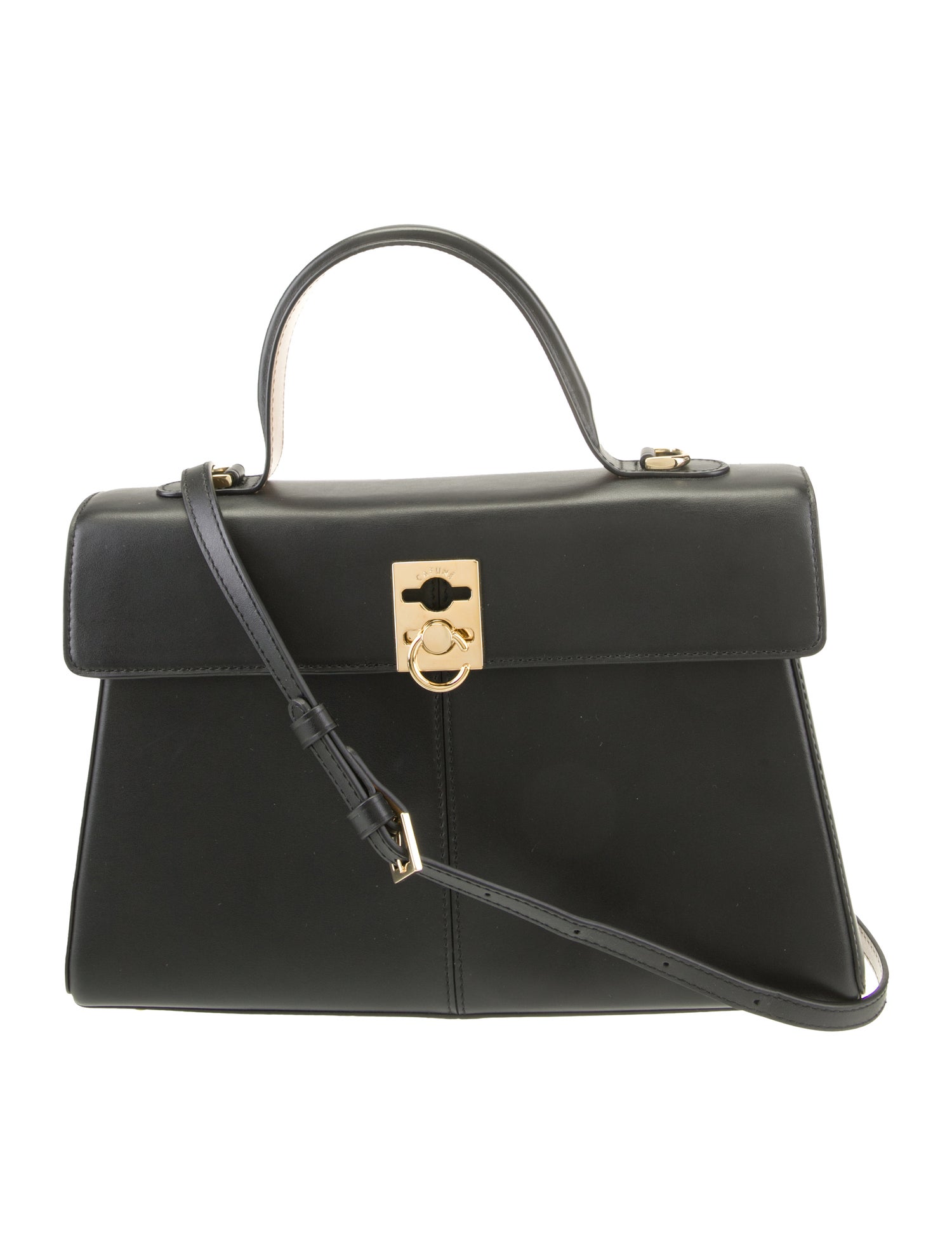 Cafuné Leather Top Handle Bag