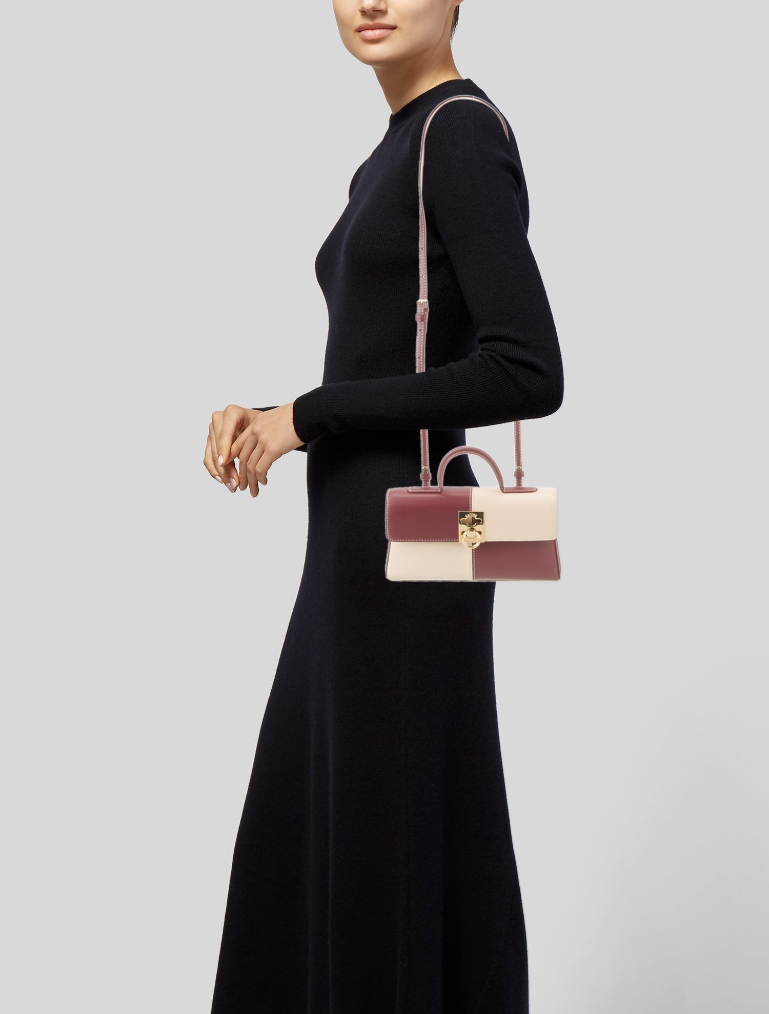 Cafuné Leather Top Handle Bag