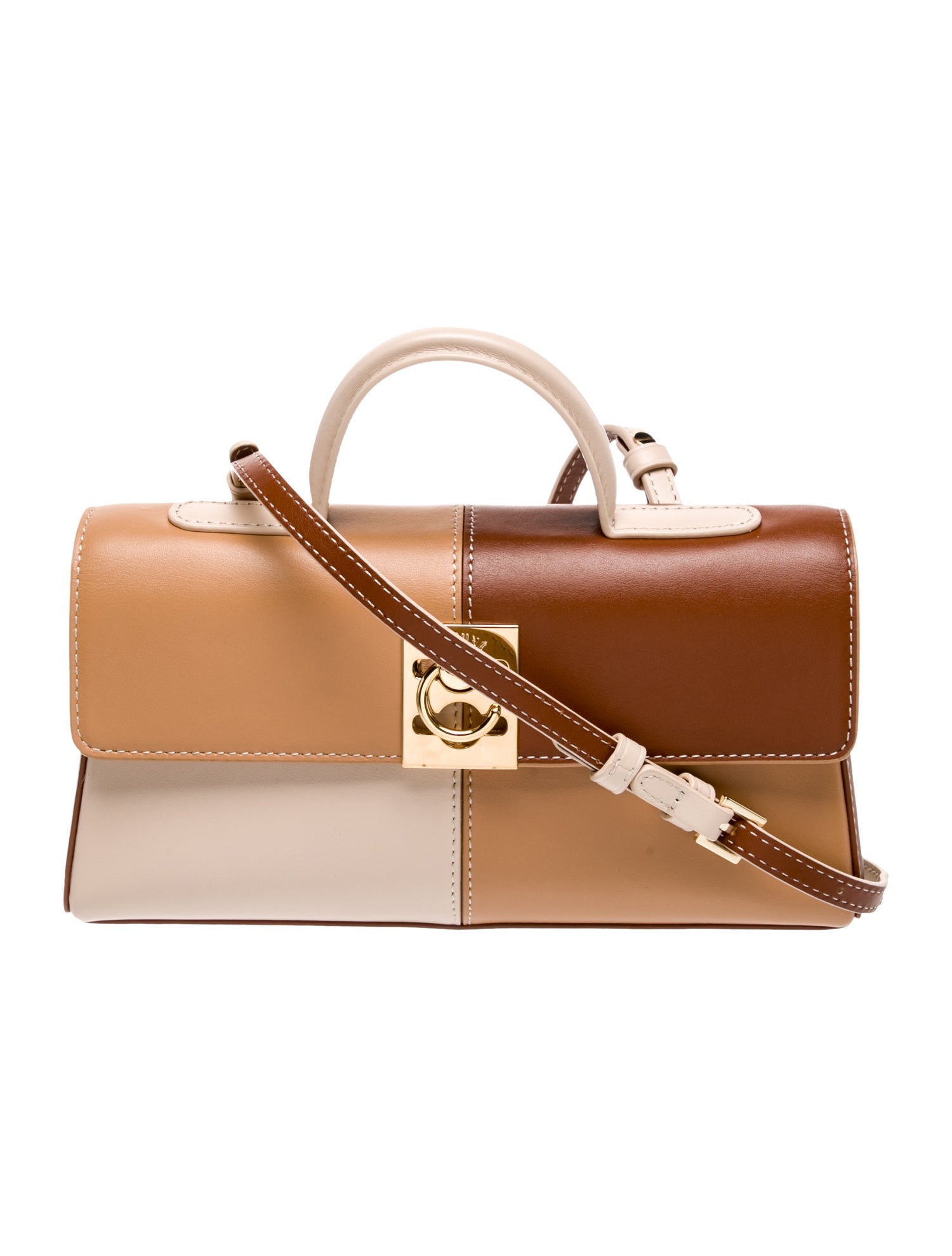 Cafuné Leather Top Handle Bag