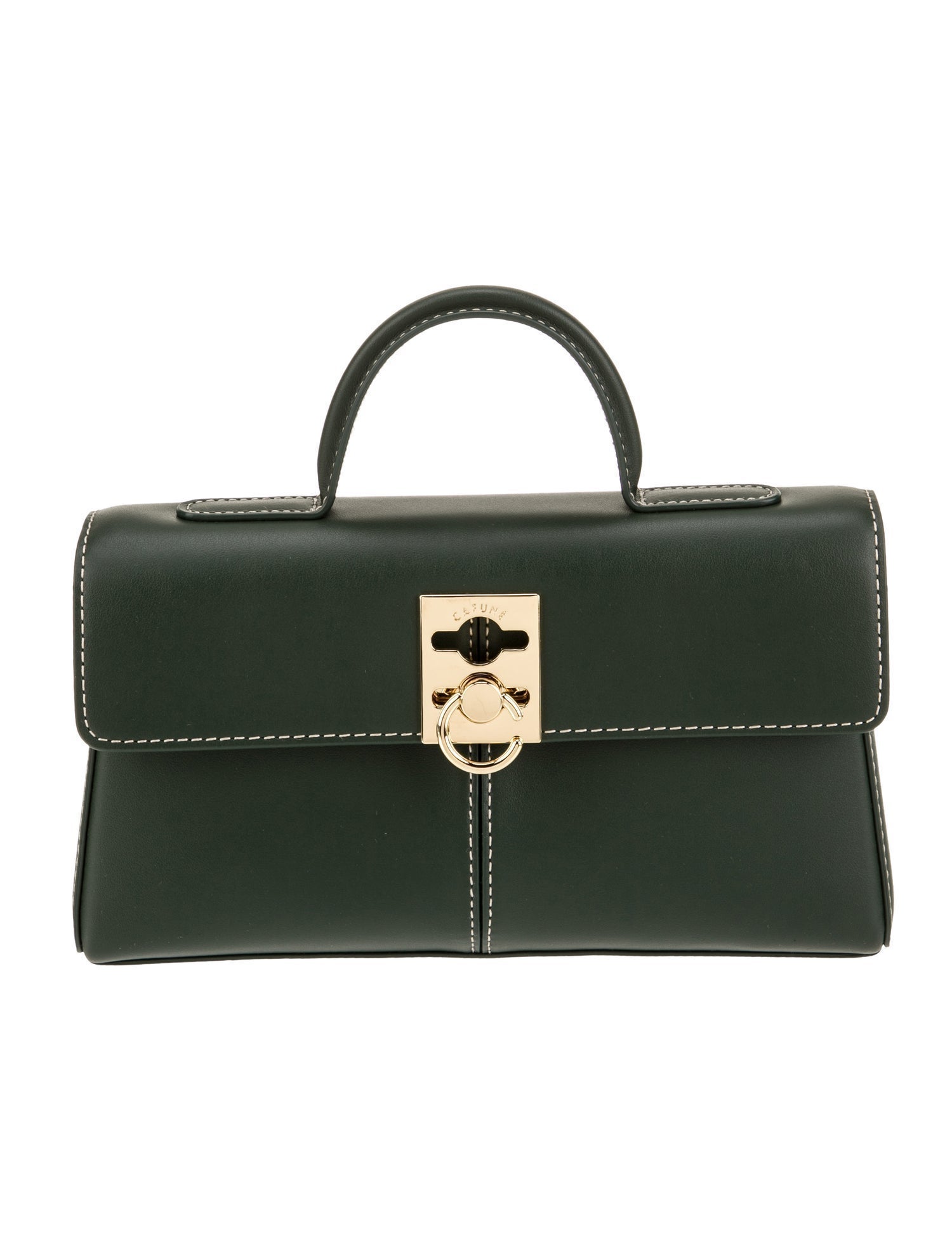 Cafuné Leather Top Handle Bag