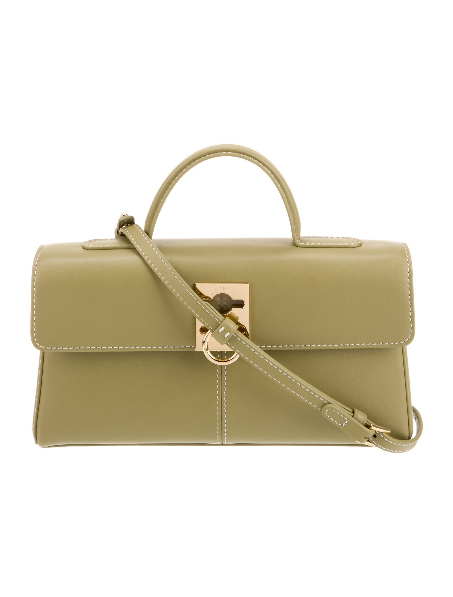 Cafuné Leather Top Handle Bag