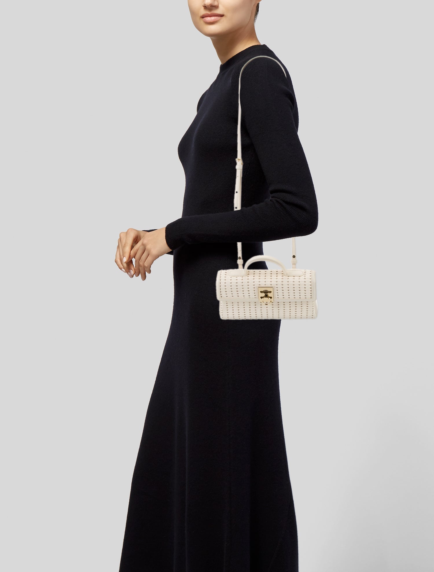 Cafuné Leather Top Handle Bag