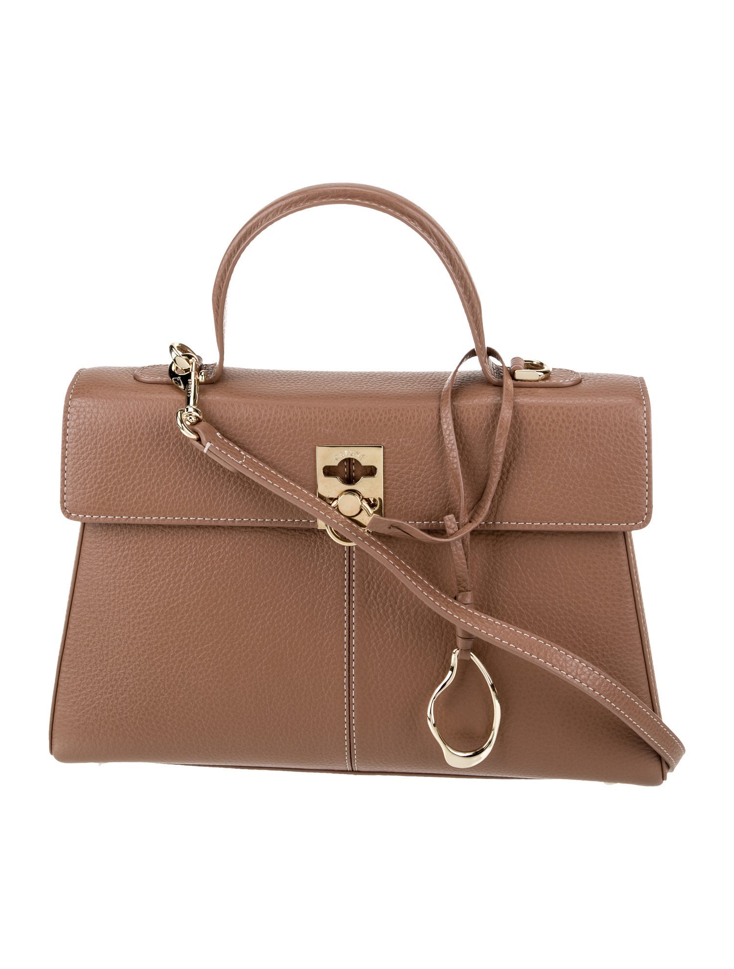 Cafuné Leather Top Handle Bag