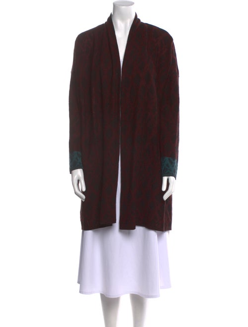 Catherine Andre Merino Wool Plaid Print Sweater