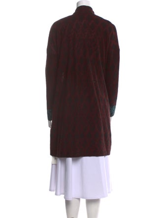 Catherine Andre Merino Wool Plaid Print Sweater