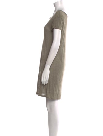 Catherine Andre Bateau Neckline Mini Dress