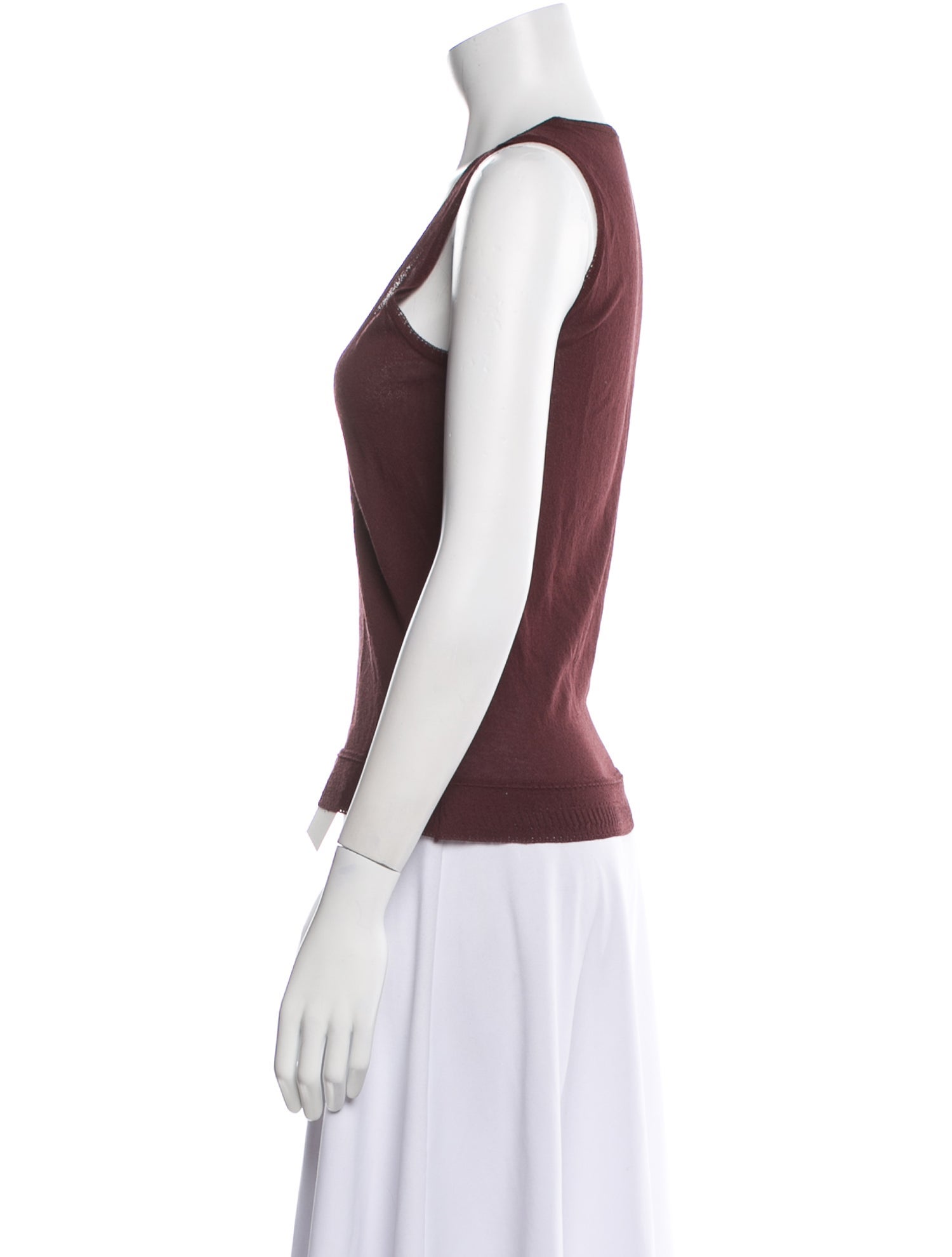 Catherine Andre Scoop Neck Sleeveless Top