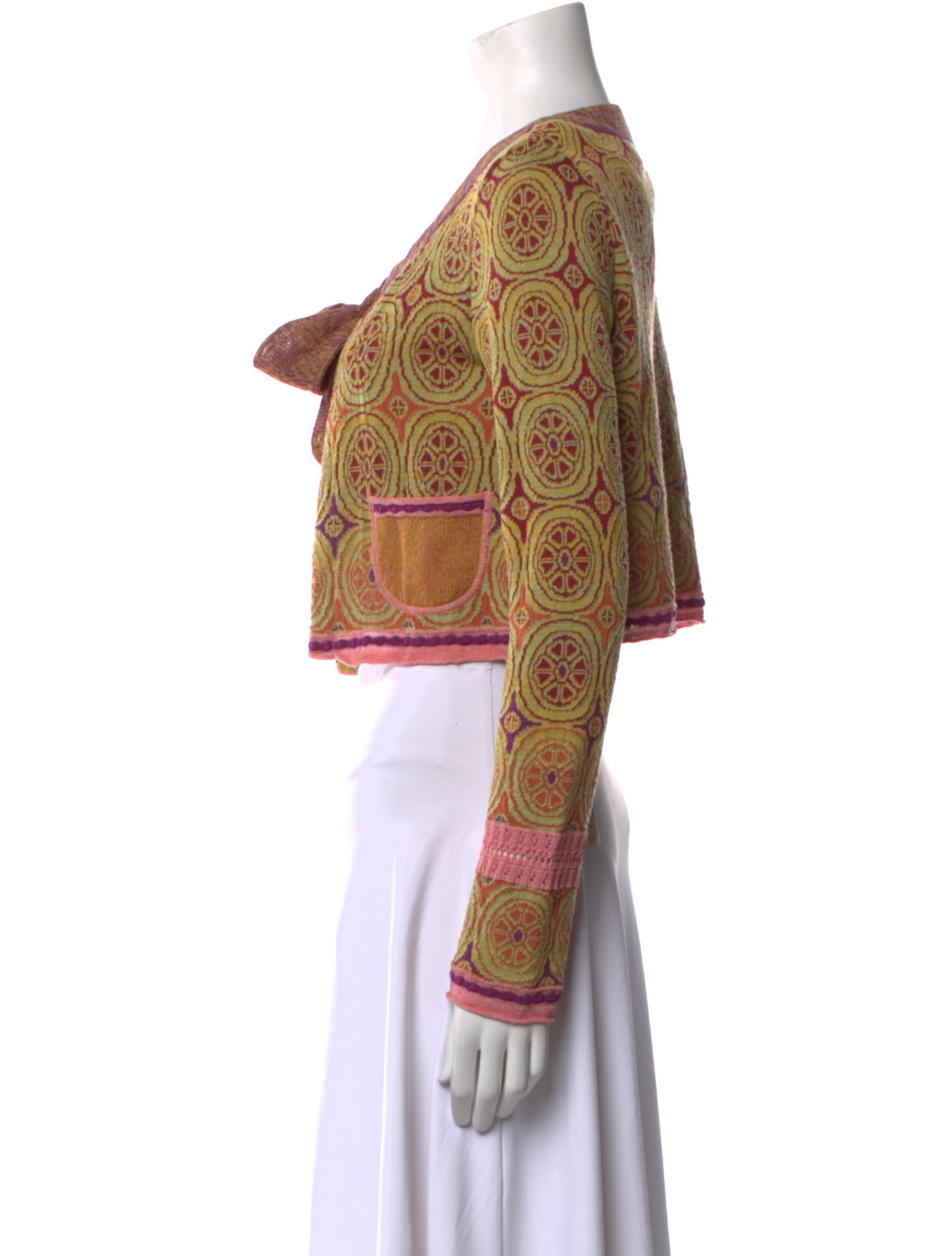 Catherine Andre Printed Scoop Neck Sweater