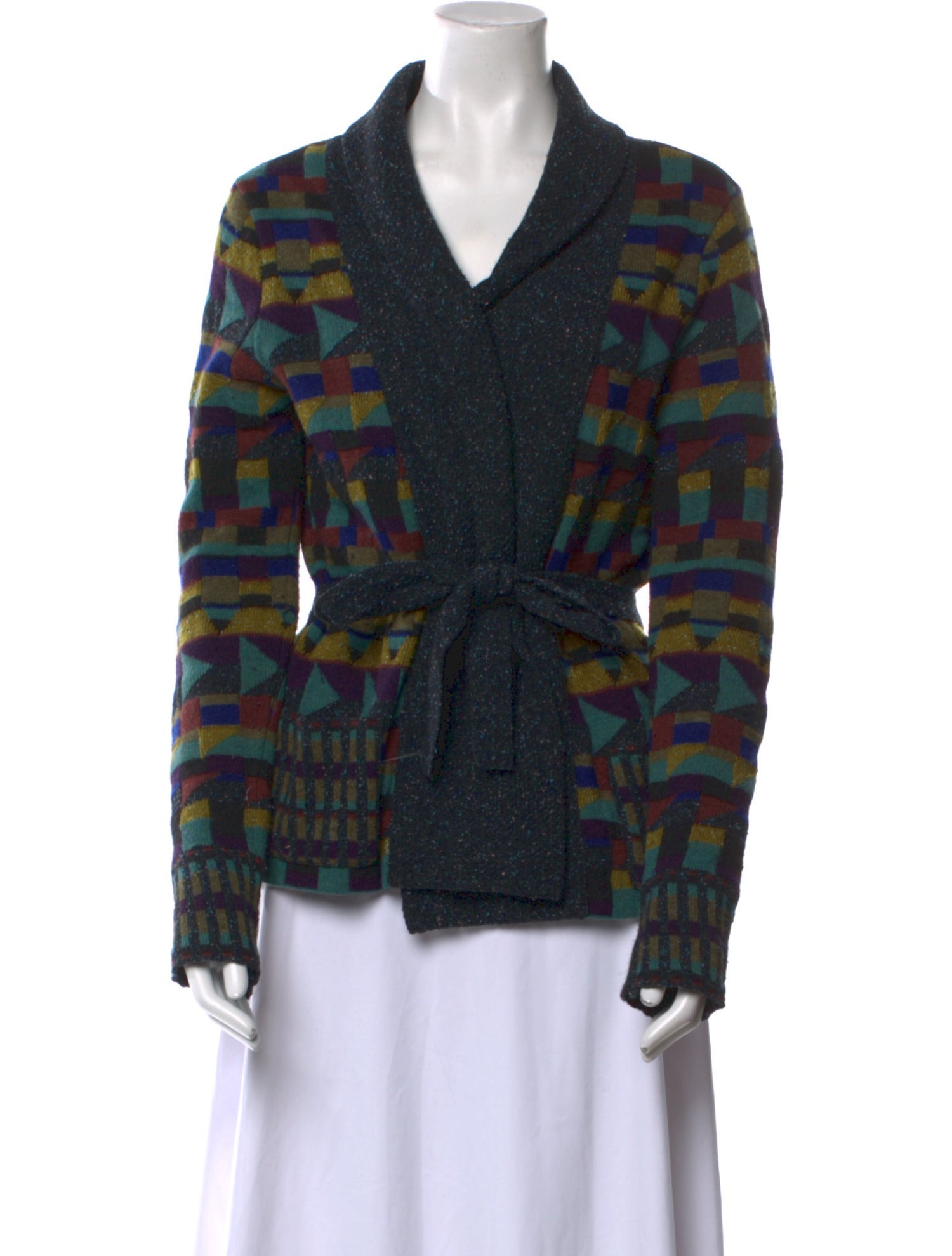 Catherine Andre Virgin Wool Printed Sweater