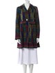 Catherine Andre Merino Wool Plaid Print Coat