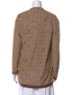 Catherine Andre Printed Open Front Sweater