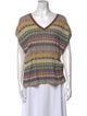 Catherine Andre Printed Open Front Sweater