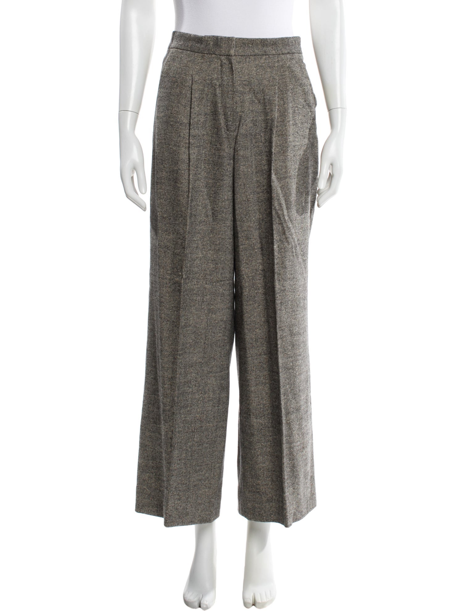 Catherine Andre Virgin Wool Wide Leg Pants