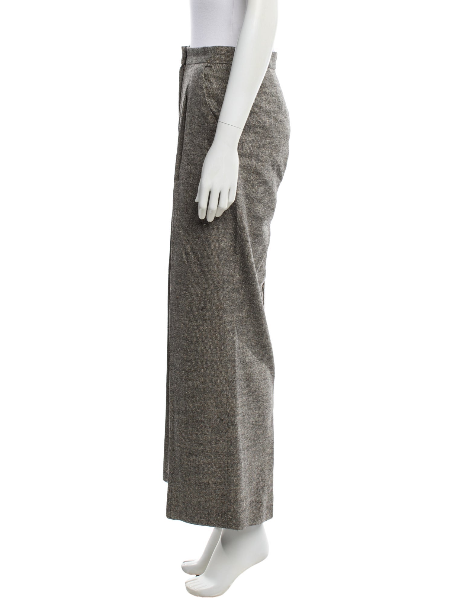 Catherine Andre Virgin Wool Wide Leg Pants