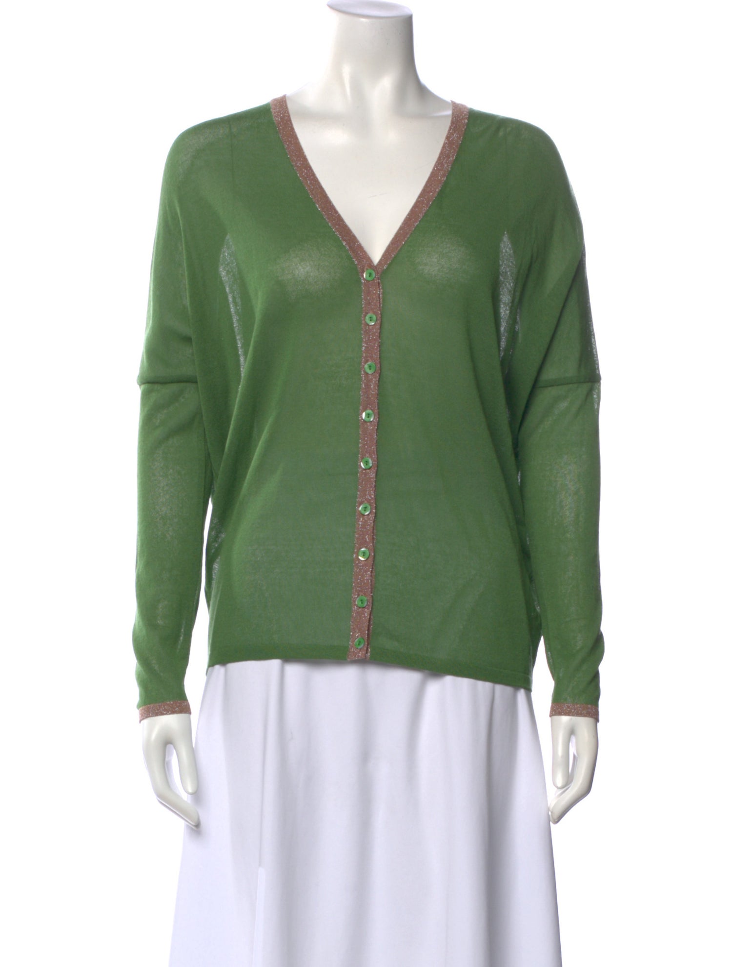 Catherine Andre Cashmere V-Neck Sweater w/ Tags