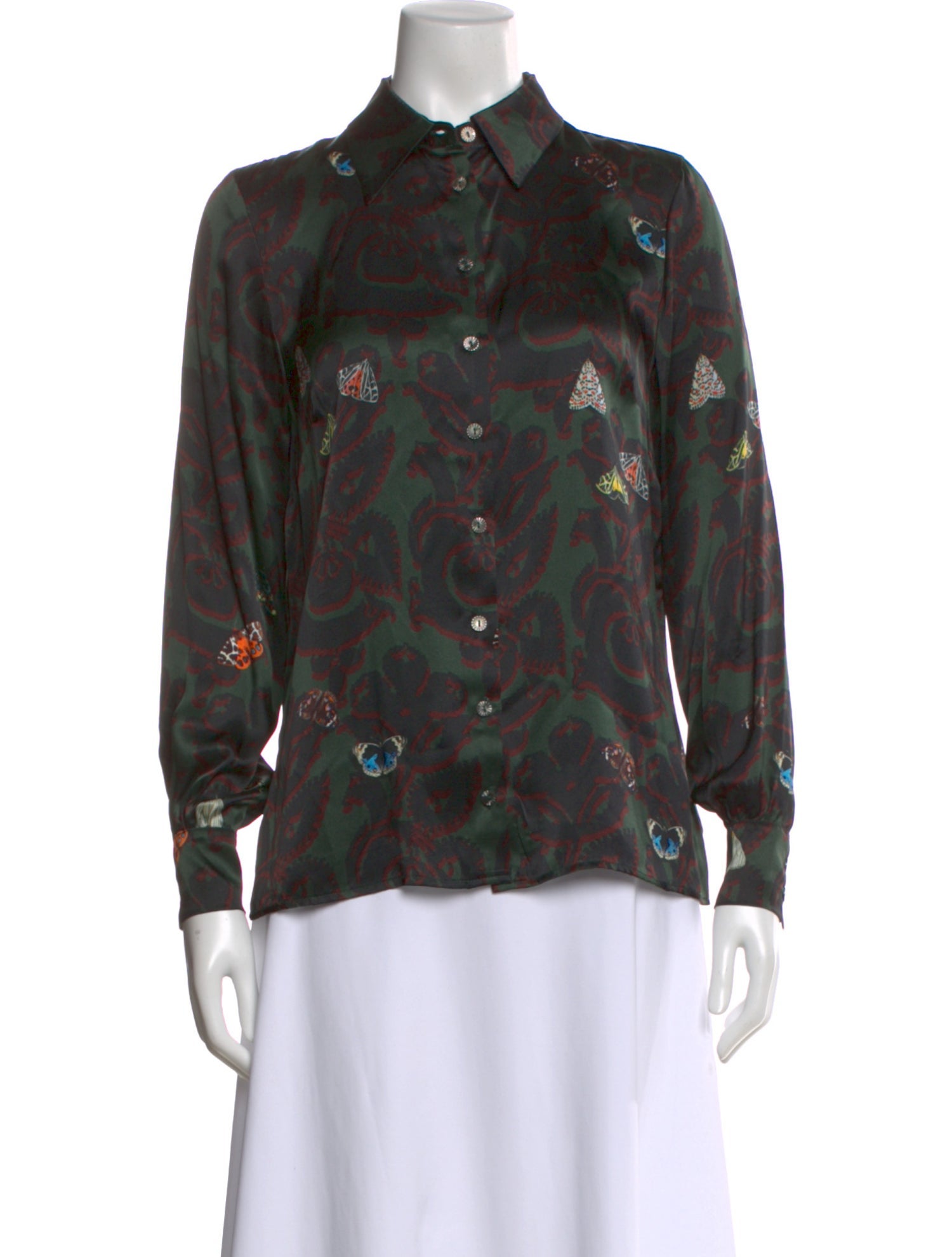 Catherine Andre Silk Paisley Print Blouse