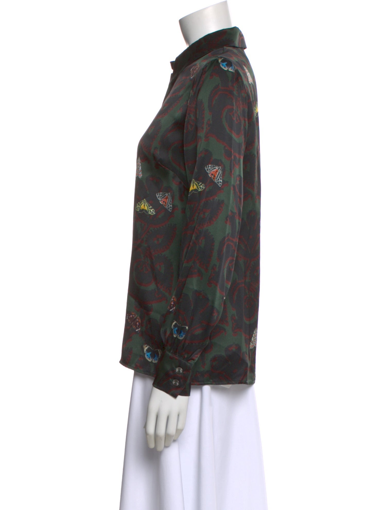 Catherine Andre Silk Paisley Print Blouse