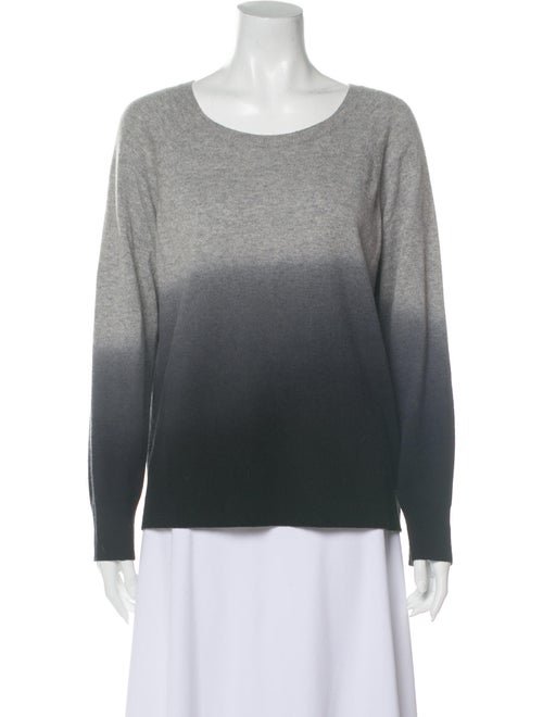 360 Cashmere Cashmere Tie-Dye Print Sweater Grey