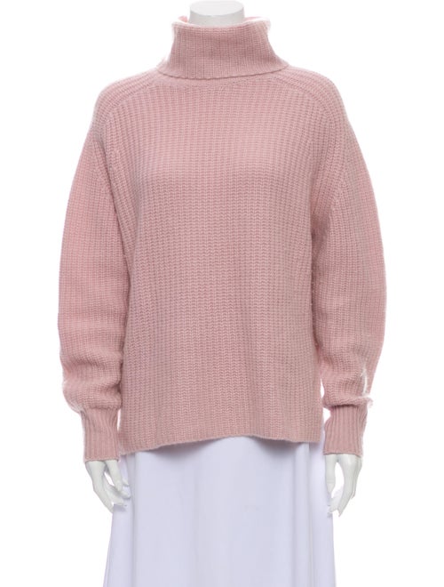 360 Cashmere Cashmere Turtleneck Sweater Pink