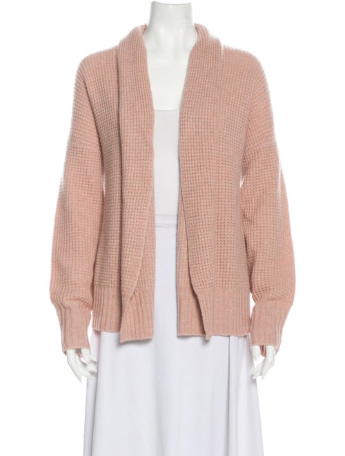 360 Cashmere Cashmere Open Front Sweater Pink