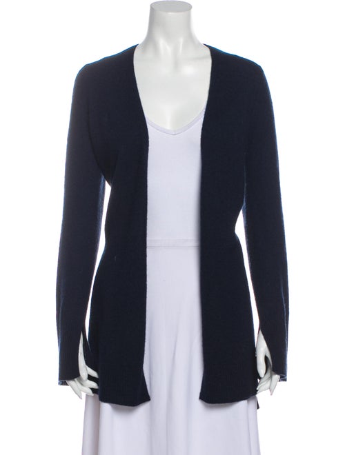 360 Cashmere Cashmere Open Front Sweater Blue