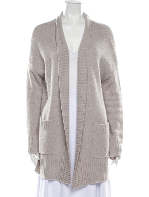 360 Cashmere Cashmere Open Front Sweater Grey