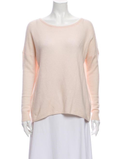 360 Cashmere Cashmere Scoop Neck Sweater Pink