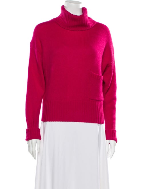 360 Cashmere Cashmere Turtleneck Sweater Pink