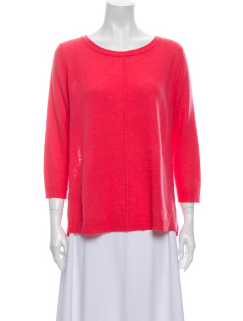 360 Cashmere Cashmere Scoop Neck Sweater Pink
