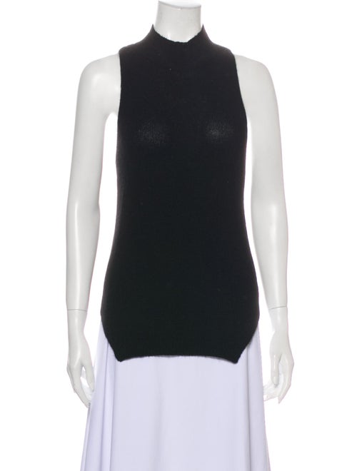 360 Cashmere Cashmere Mock Neck Sweater Black