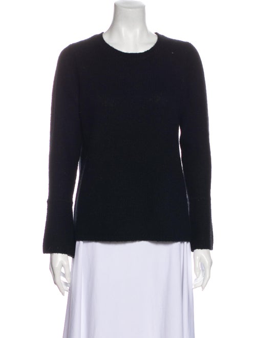 360 Cashmere Cashmere Scoop Neck Sweater Black