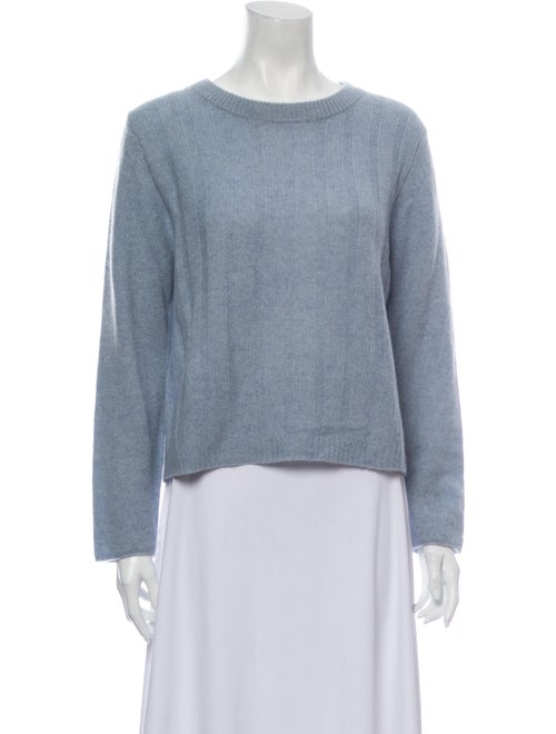 360 Cashmere Cashmere Scoop Neck Sweater Blue